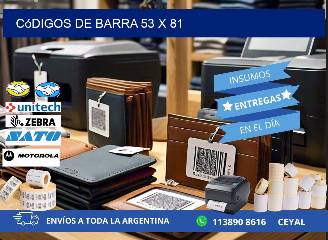 códigos de barra 53 x 81