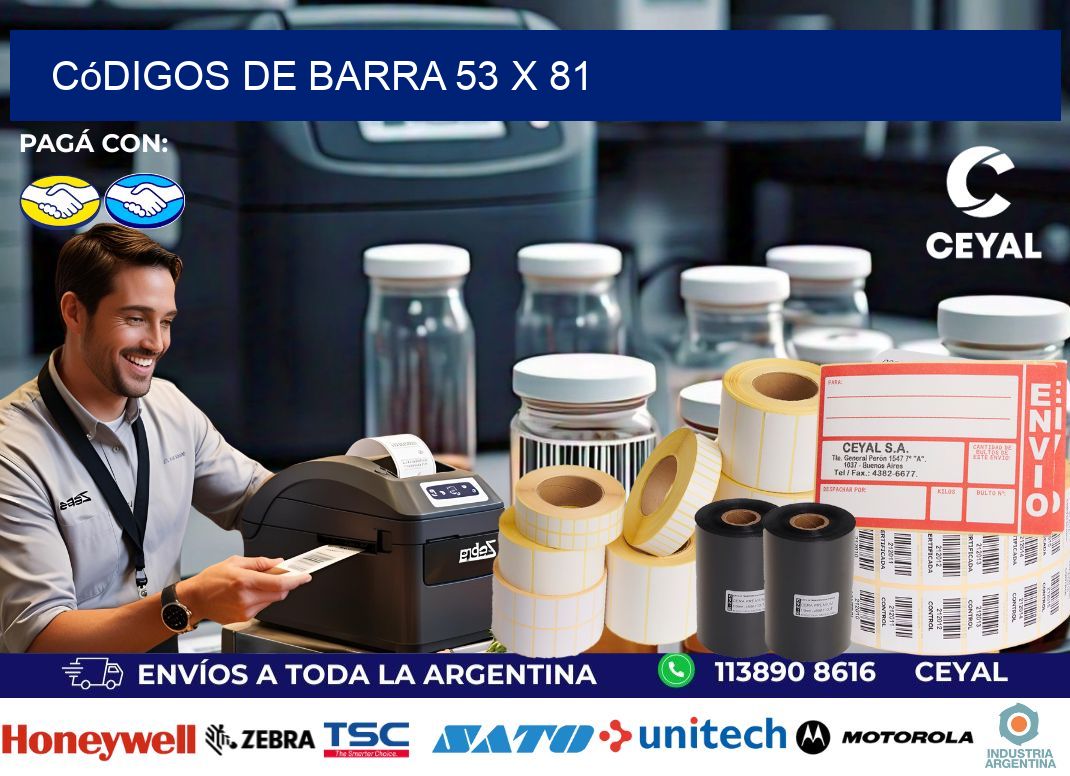 códigos de barra 53 x 81