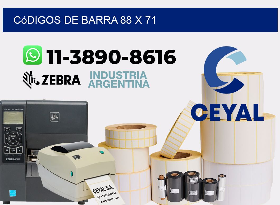 códigos de barra 88 x 71