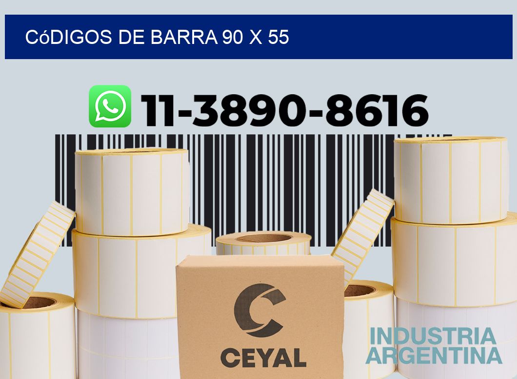 códigos de barra 90 x 55