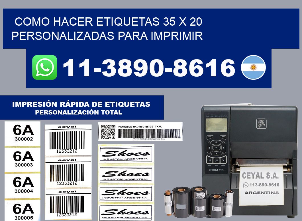 como hacer etiquetas 35 x 20 personalizadas para imprimir