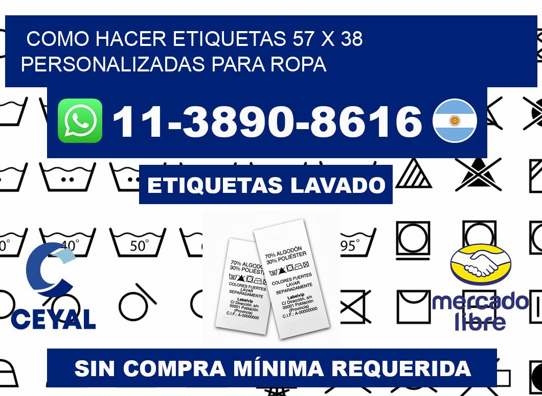 como hacer etiquetas 57 x 38 personalizadas para ropa