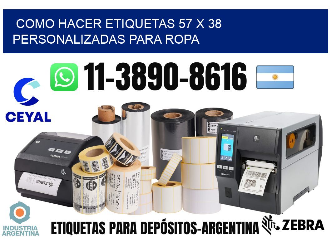 como hacer etiquetas 57 x 38 personalizadas para ropa