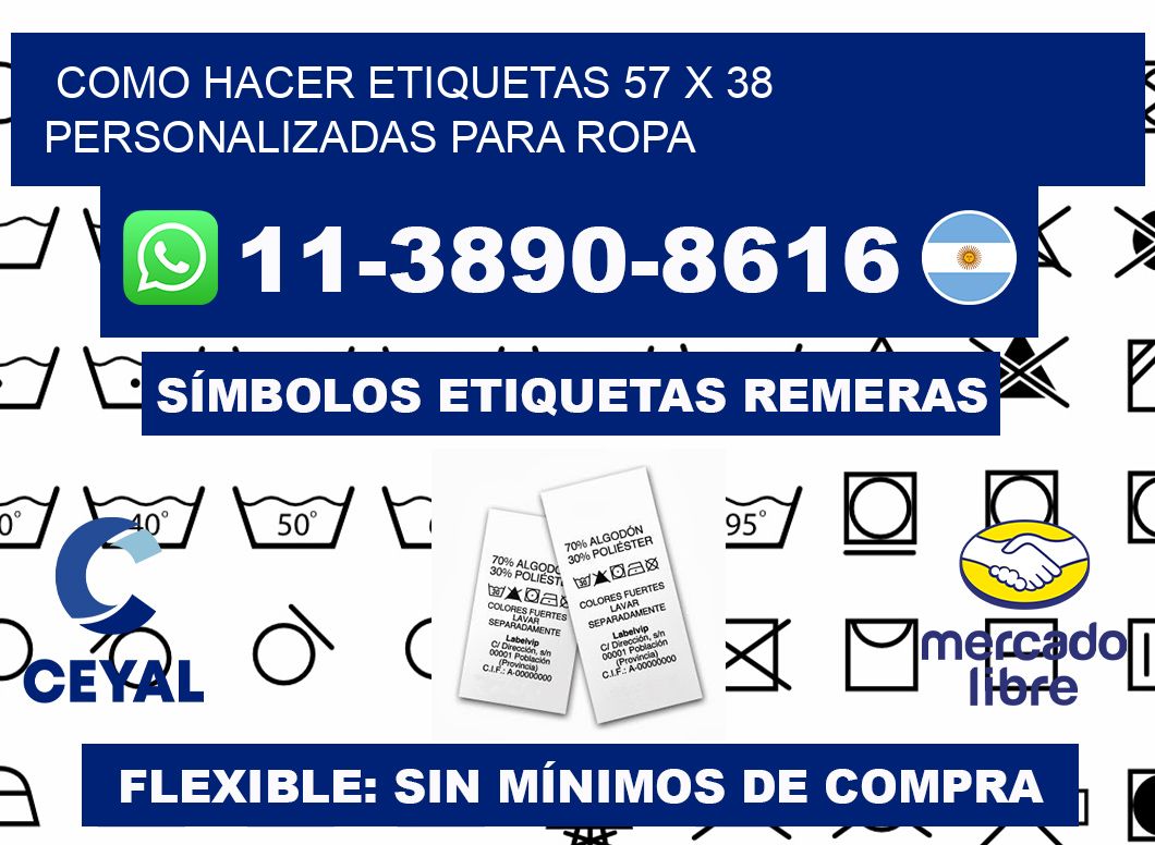 como hacer etiquetas 57 x 38 personalizadas para ropa