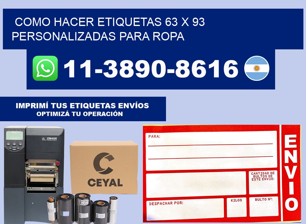 como hacer etiquetas 63 x 93 personalizadas para ropa