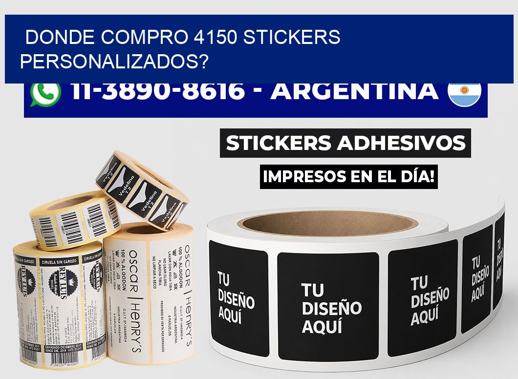 donde compro 4150 stickers personalizados?