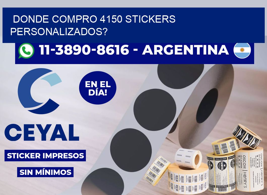 donde compro 4150 stickers personalizados?