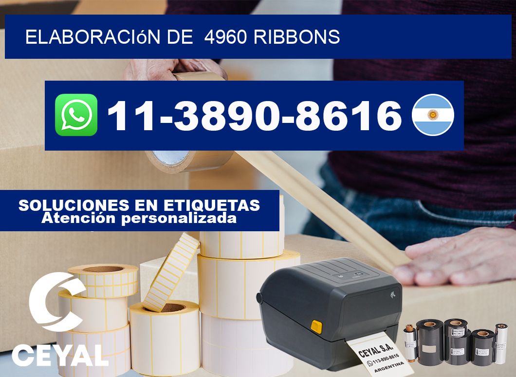 elaboración de  4960 ribbons