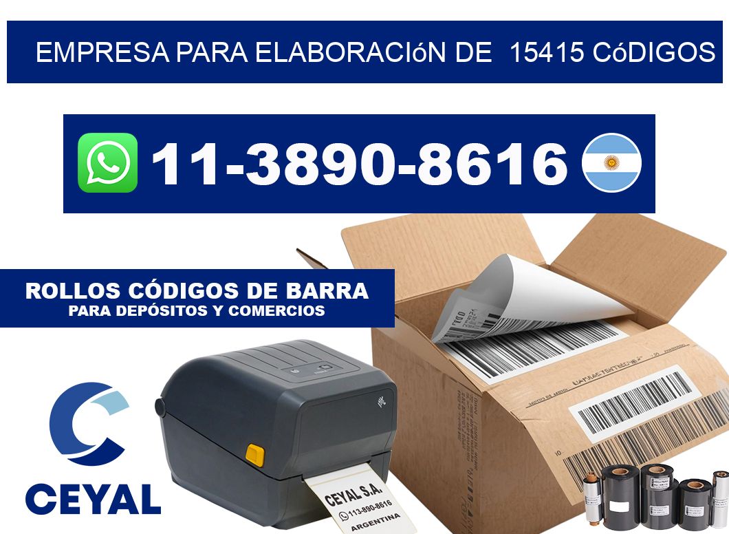 empresa para elaboración de  15415 códigos