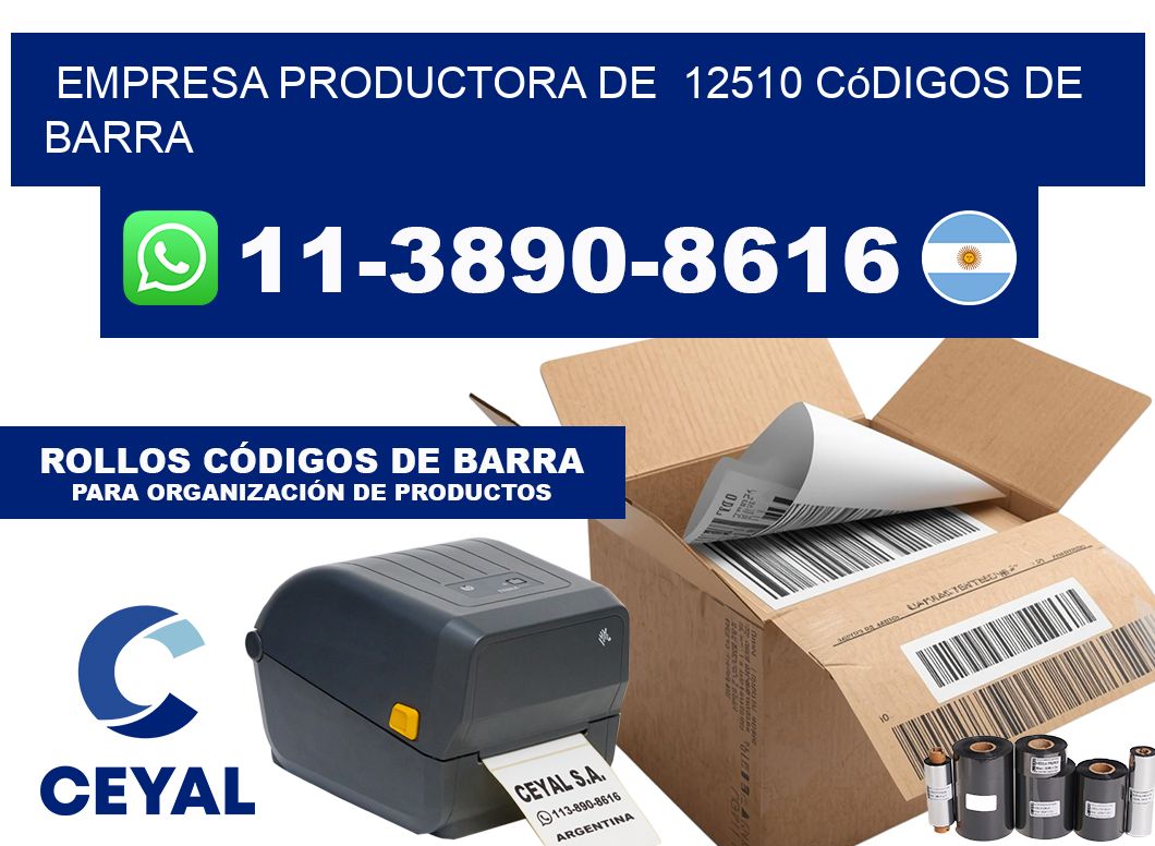 empresa productora de  12510 códigos de barra