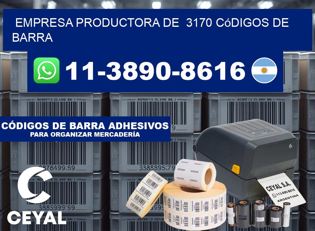 empresa productora de 3170 códigos de barra