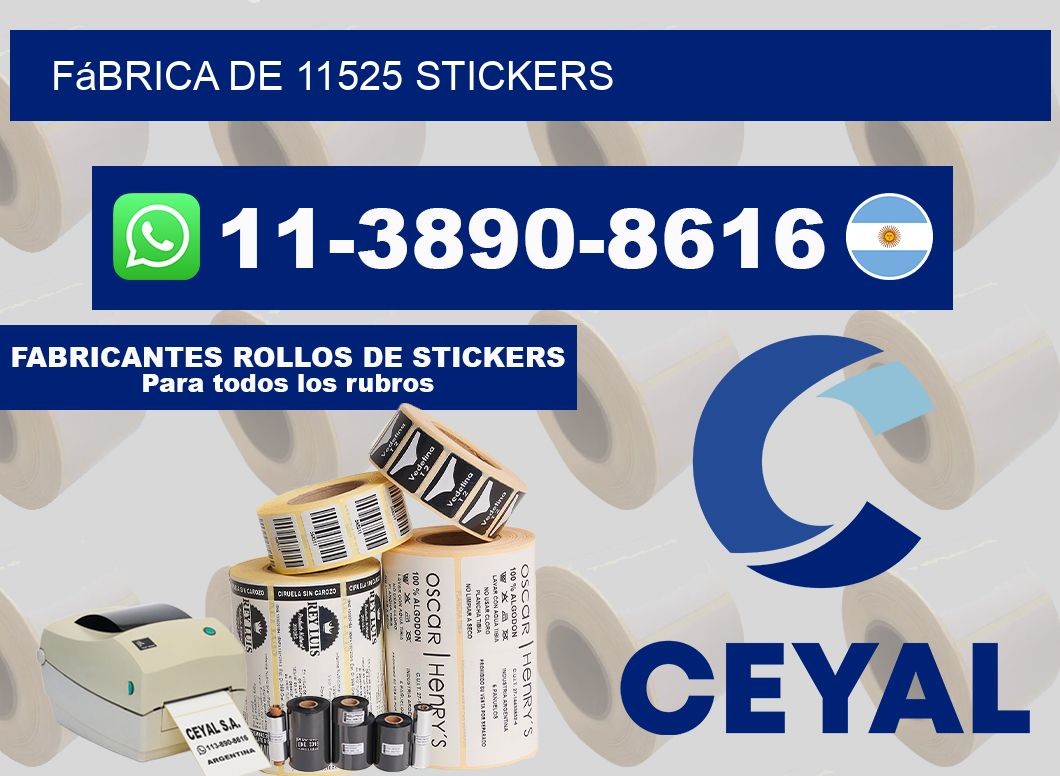 fábrica de 11525 stickers