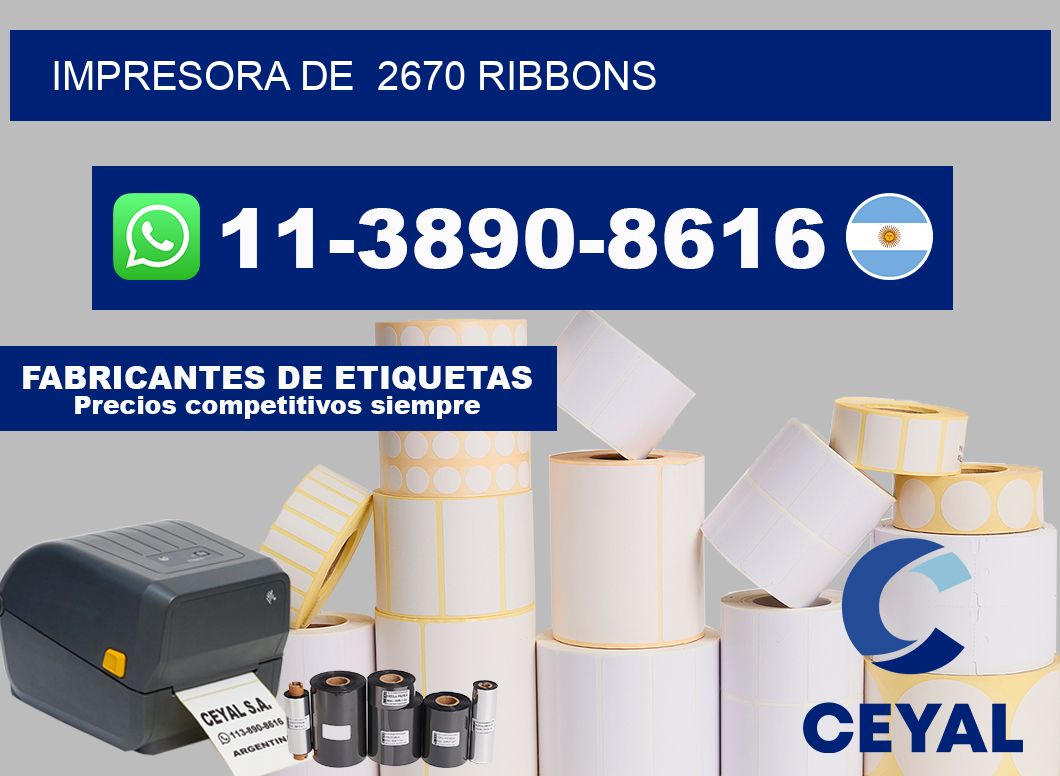 impresora de  2670 ribbons