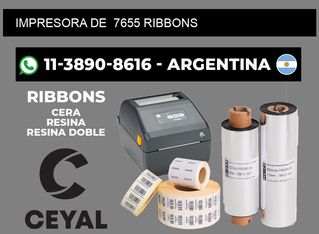 impresora de  7655 ribbons