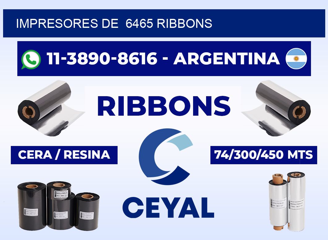 impresores de  6465 ribbons