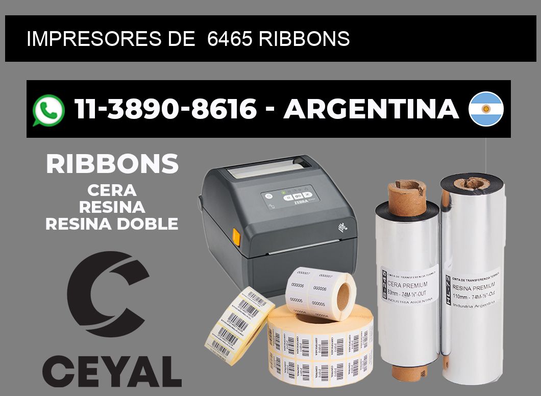 impresores de  6465 ribbons