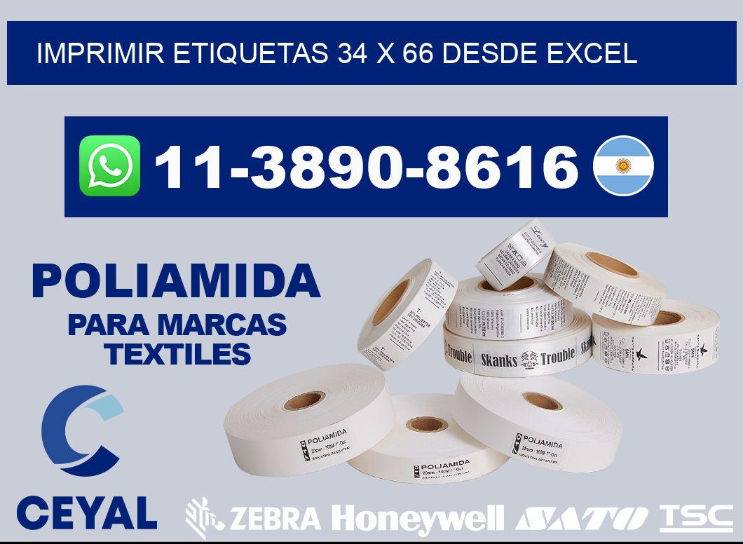 imprimir etiquetas 34 x 66 desde excel