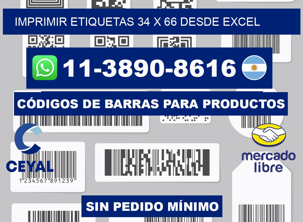 imprimir etiquetas 34 x 66 desde excel