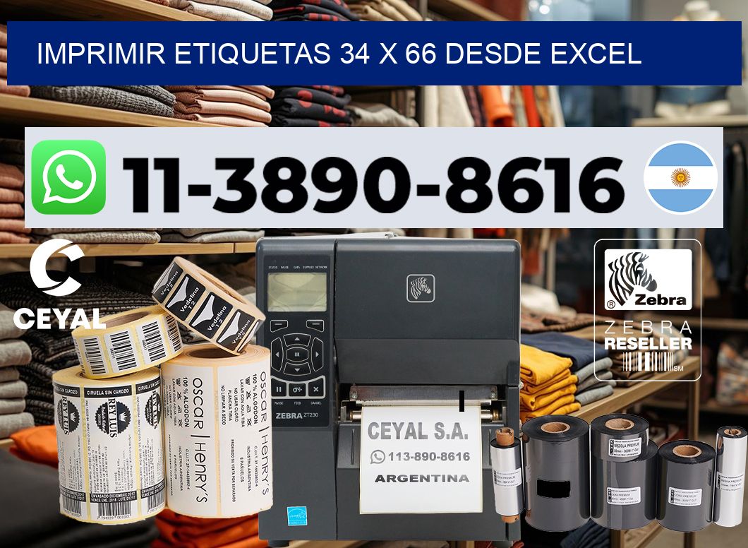 imprimir etiquetas 34 x 66 desde excel