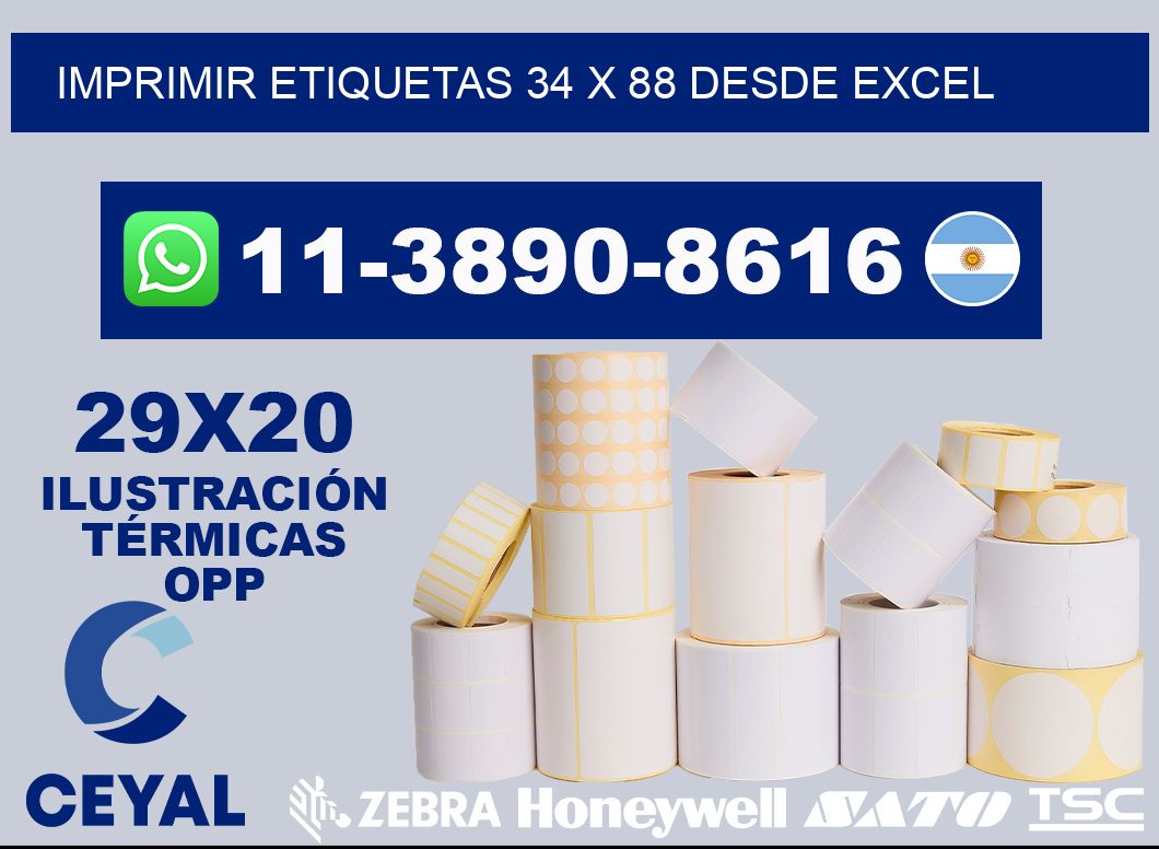 imprimir etiquetas 34 x 88 desde excel