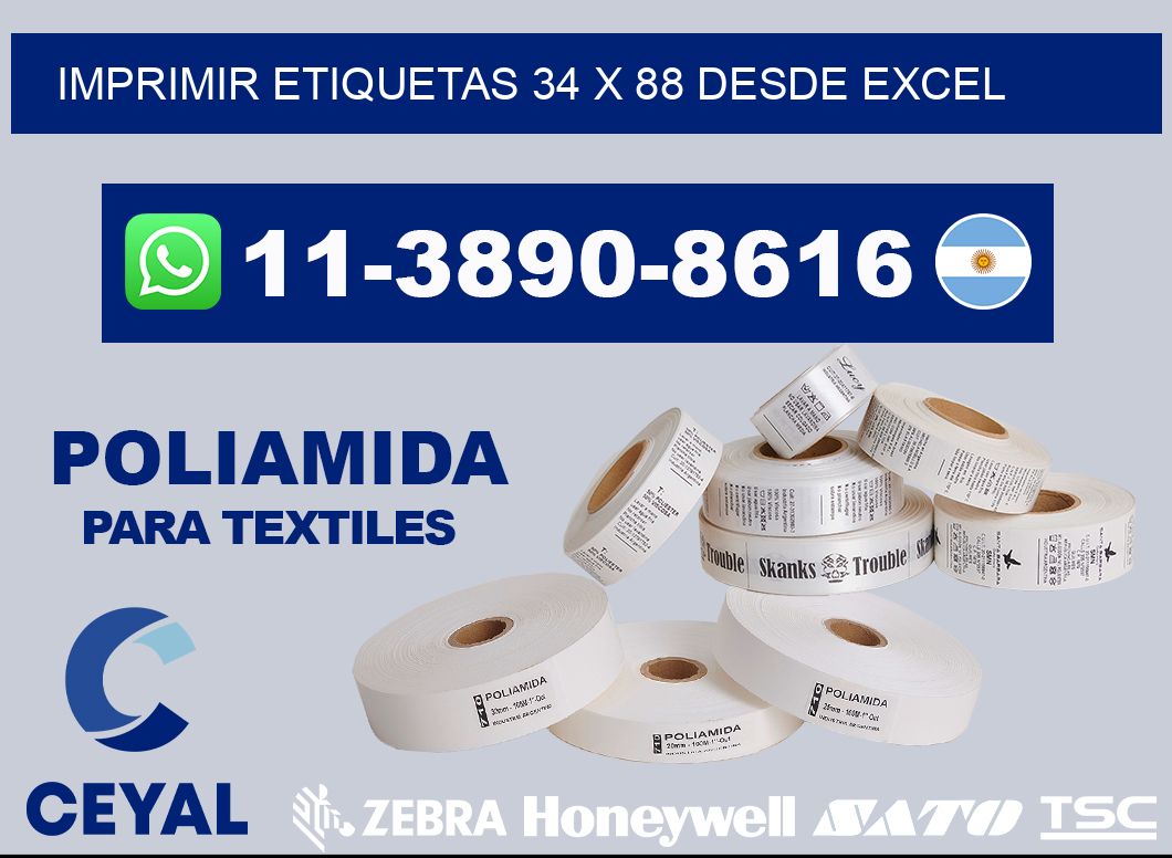 imprimir etiquetas 34 x 88 desde excel