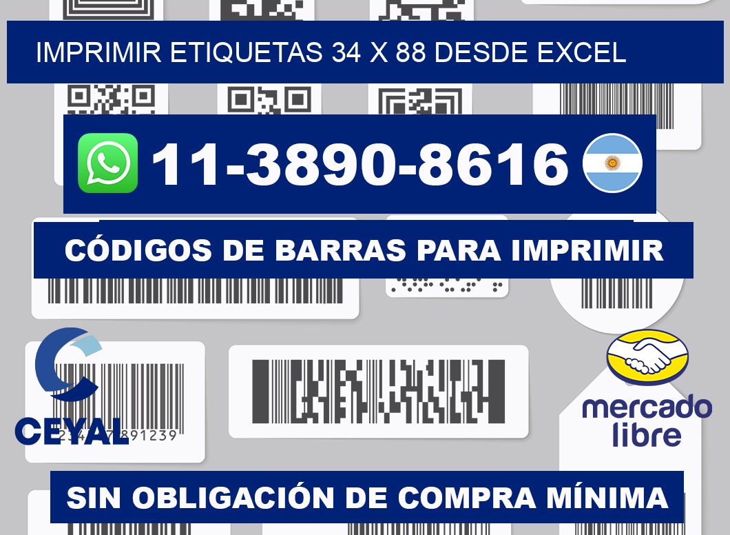 imprimir etiquetas 34 x 88 desde excel