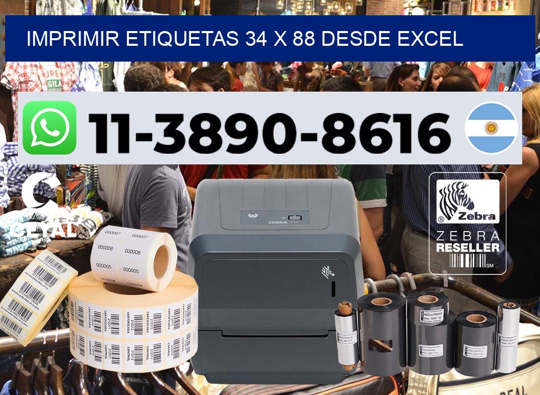 imprimir etiquetas 34 x 88 desde excel