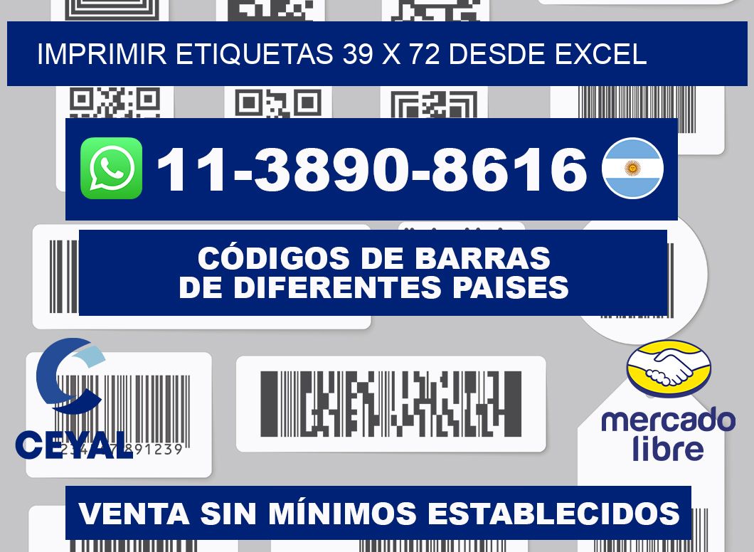 imprimir etiquetas 39 x 72 desde excel