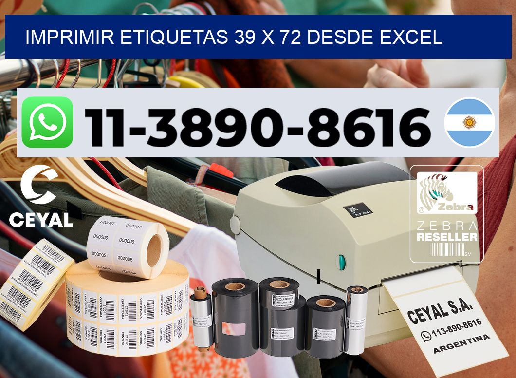 imprimir etiquetas 39 x 72 desde excel