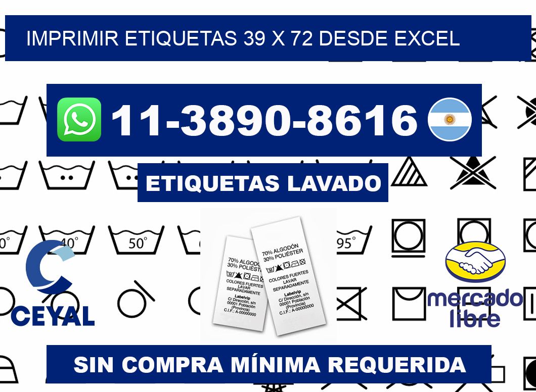 imprimir etiquetas 39 x 72 desde excel