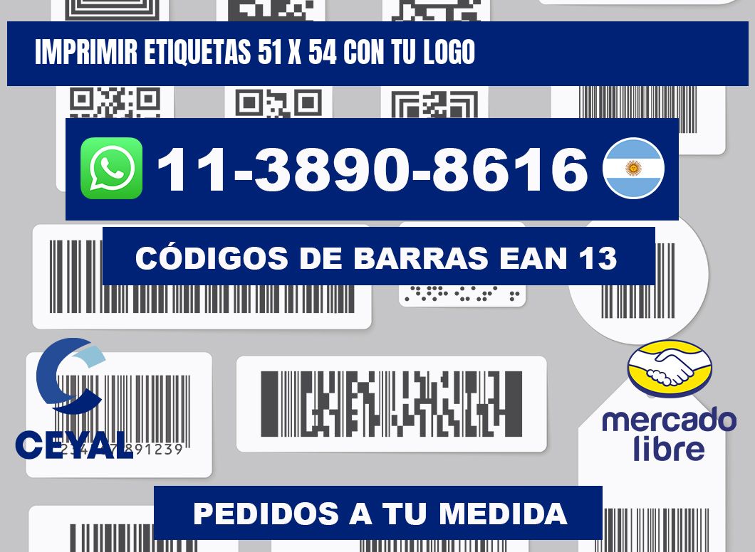 imprimir etiquetas 51 x 54 con tu logo
