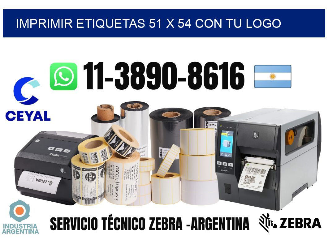 imprimir etiquetas 51 x 54 con tu logo