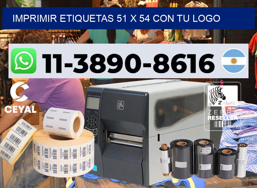 imprimir etiquetas 51 x 54 con tu logo