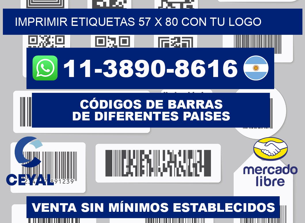 imprimir etiquetas 57 x 80 con tu logo