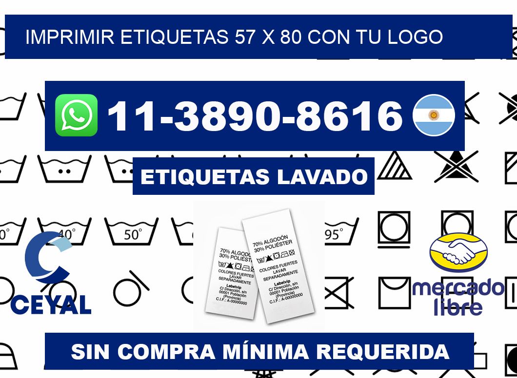 imprimir etiquetas 57 x 80 con tu logo