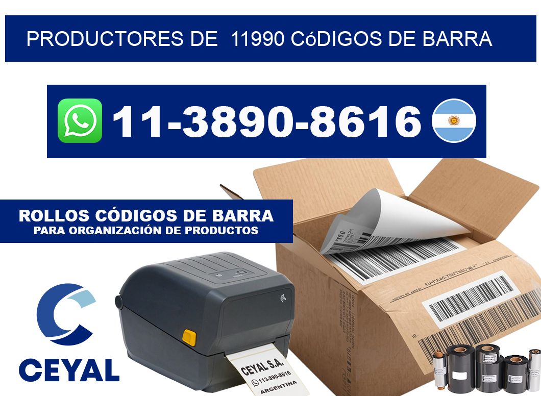 productores de  11990 códigos de barra