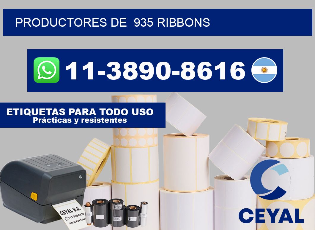 productores de  935 ribbons