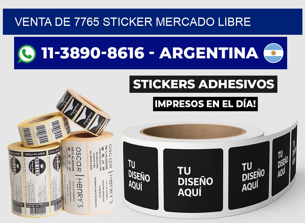 venta de 7765 sticker mercado libre