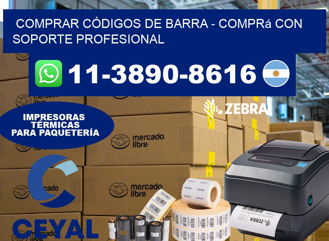COMPRAR CÓDIGOS DE BARRA - Comprá con soporte profesional