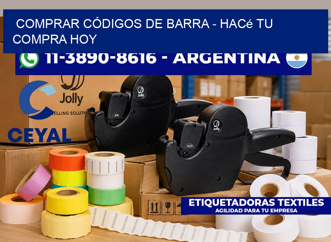 COMPRAR CÓDIGOS DE BARRA - Hacé tu compra hoy