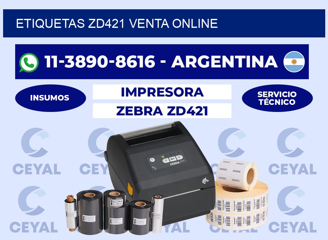 ETIQUETAS ZD421 venta online