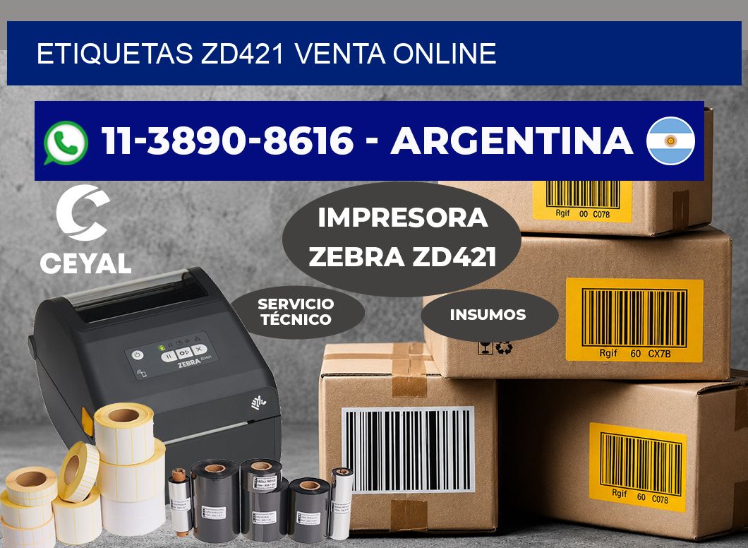 ETIQUETAS ZD421 venta online