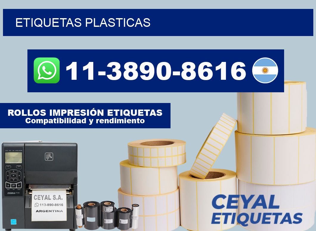 ETIQUETAS plasticas