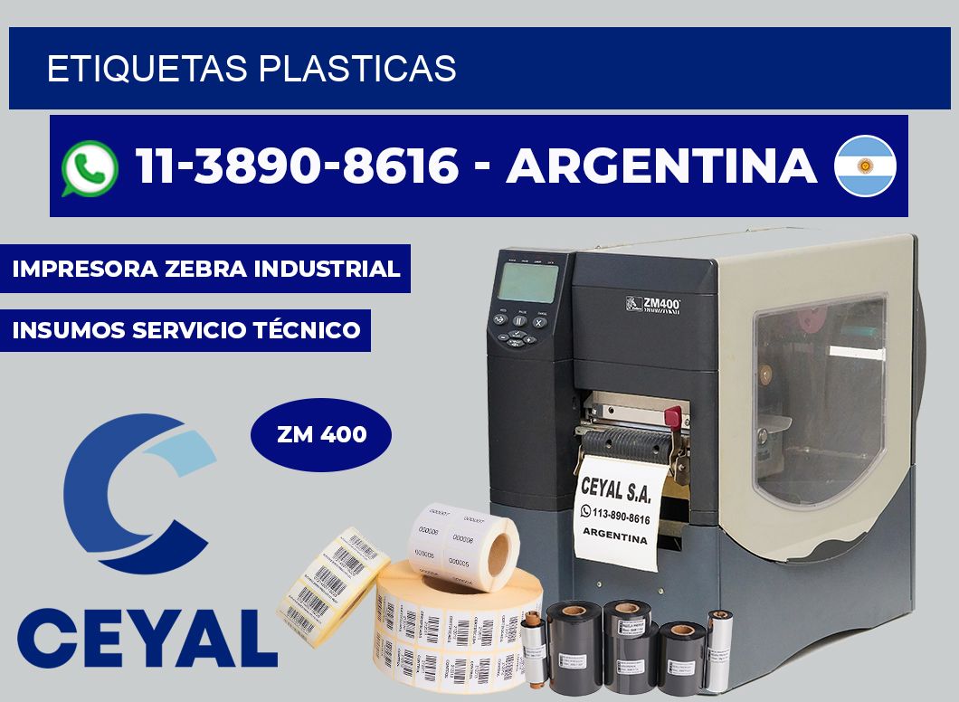 ETIQUETAS plasticas