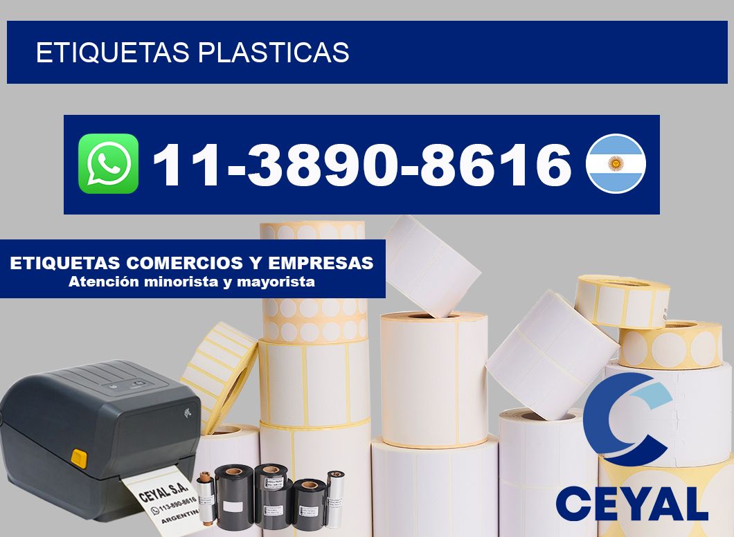 ETIQUETAS plasticas