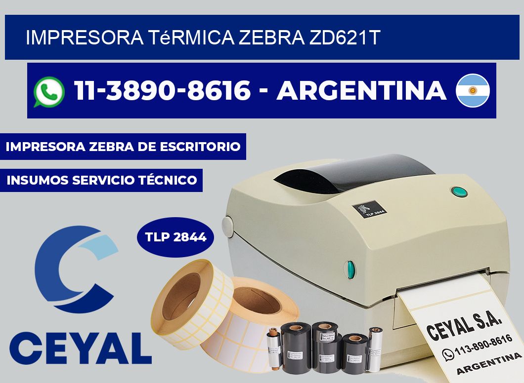 Impresora térmica Zebra ZD621T