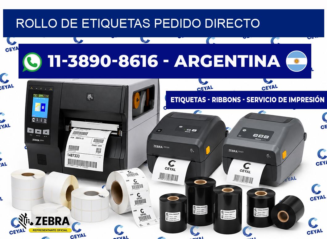 ROLLO DE ETIQUETAS Pedido directo