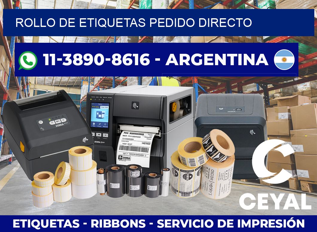 ROLLO DE ETIQUETAS Pedido directo