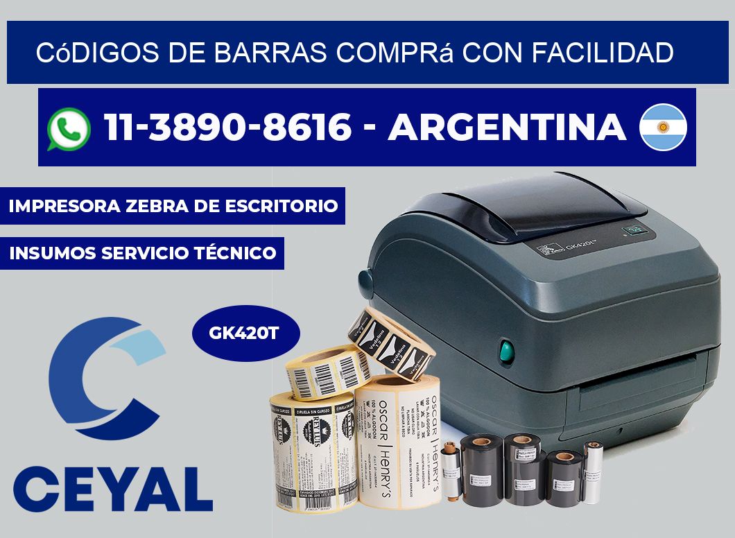 códigos de barras Comprá con facilidad