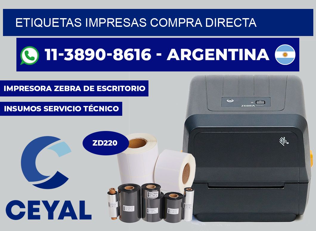 etiquetas impresas Compra directa